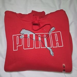 Puma Pull Over Red Logo Hoodie- Size Sm NWOT